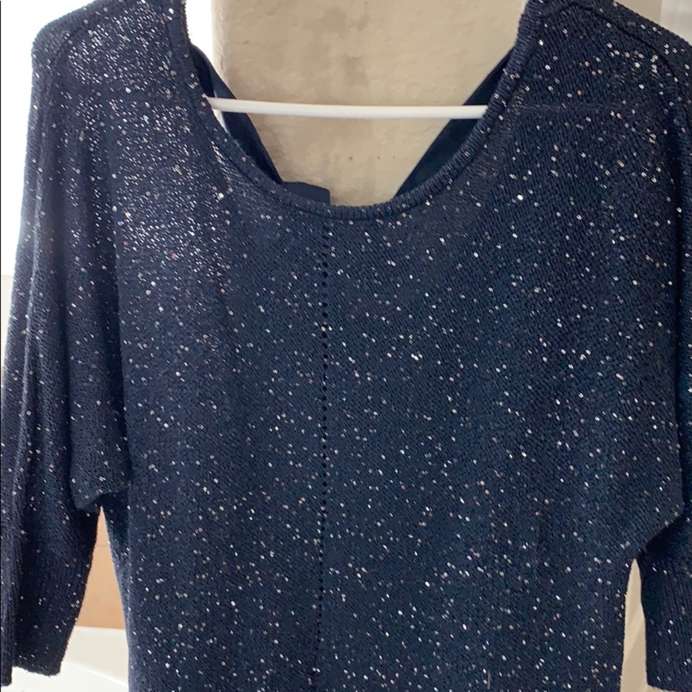 Navy blue light sweater